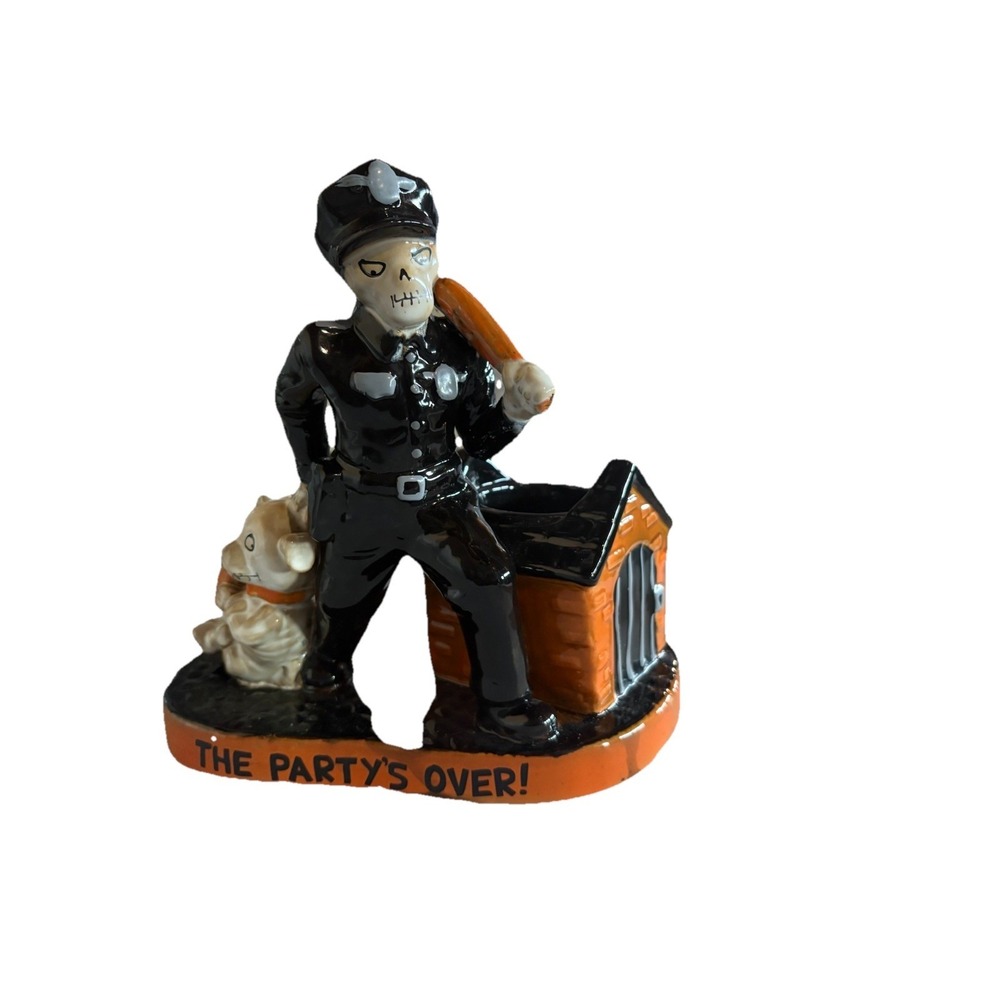 2016 BONEY BUNCH "The Party's Over" Halloween Votive Candle Holders